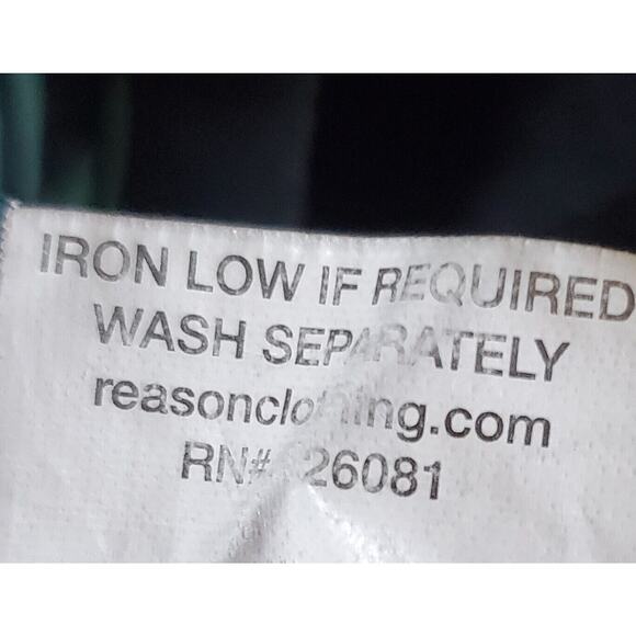 Reason New York Bad Kids Abstract Ocean Waves Graphic T-Shirt Navy Men's Large - Picture 9 of 9